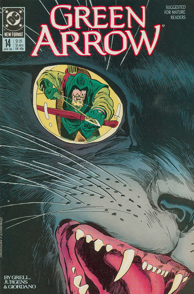 Green Arrow #14 comic book front cover — VF-NM condition