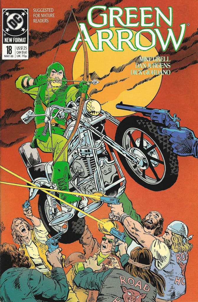 Green Arrow #18 comic book front cover — VF-NM condition