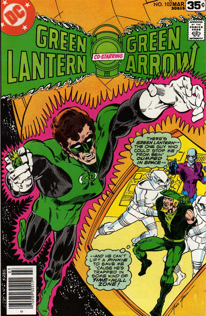 Green Lantern (2nd Series) #102 comic book front cover — FN condition