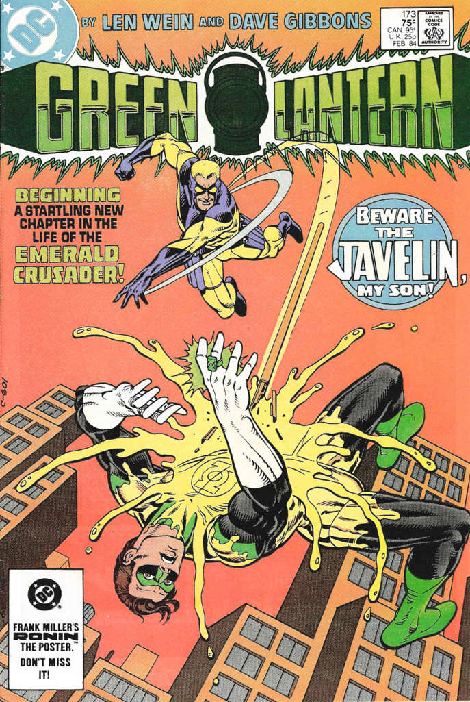 Green Lantern (2nd Series) #173 comic book front cover — VF condition