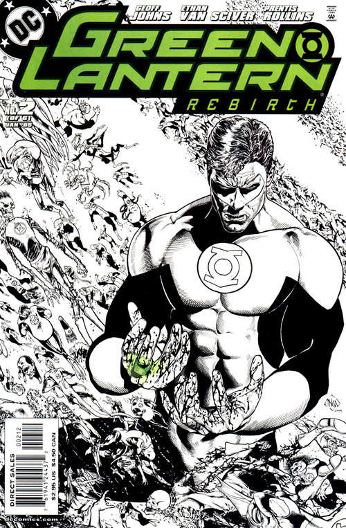 Green Lantern: Rebirth #2-2nd printing comic book front cover — NM condition