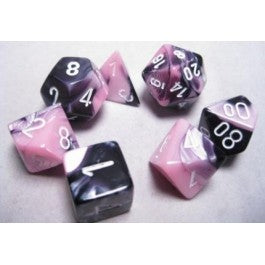 Chessex Gemini Black-Pink/White 7-Die Set