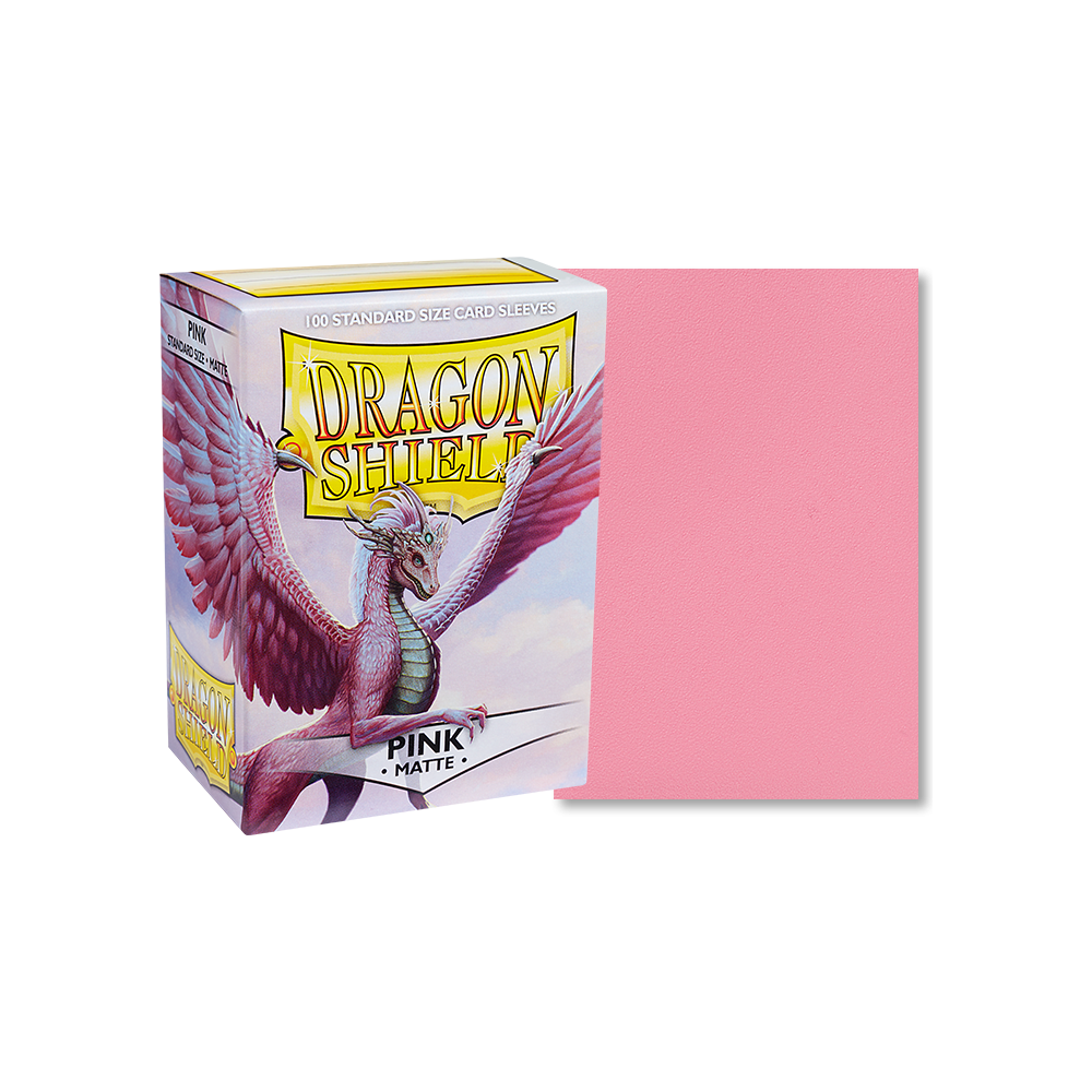 Dragon Shield Standard Matte Pink card sleeves 100 count