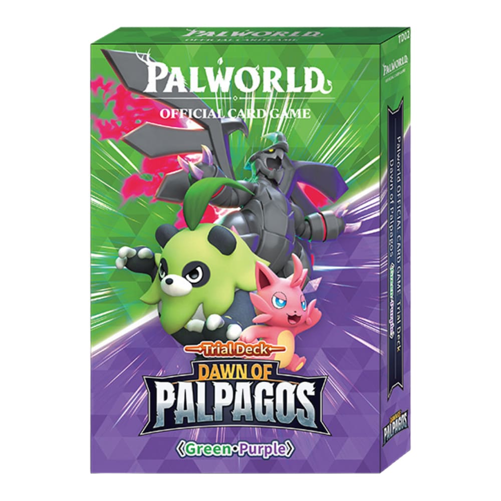 Palworld Official Card Game: Dawn of Palpagos Trial Deck — Green & Purple