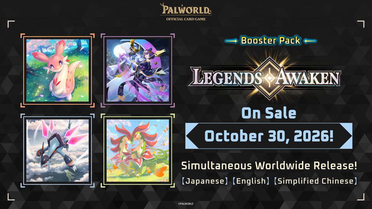 Palworld Official Card Game Legends Awaken Set 2 — releases October 30, 2026