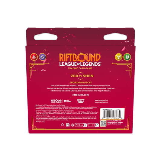 Riftbound Vendetta Zed vs. Shen Showdown Decks