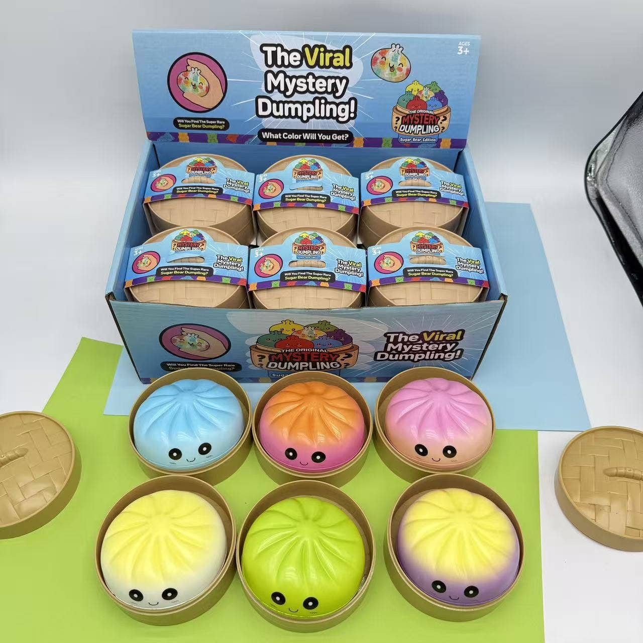 Colorful Dumpling Shape Squishy Slow Rising Gift Box Toy