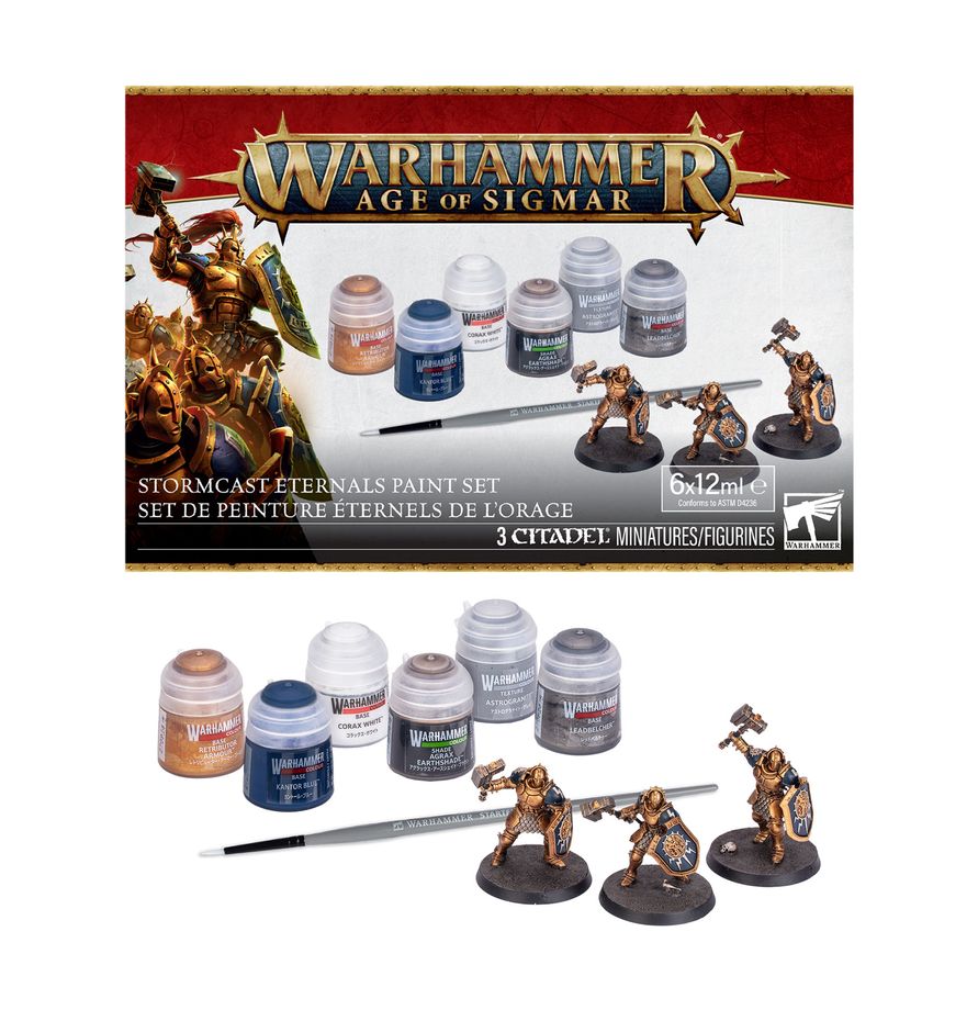Warhammer Age of Sigmar: Stormcast Eternals - Liberator 3ct + Paint Set