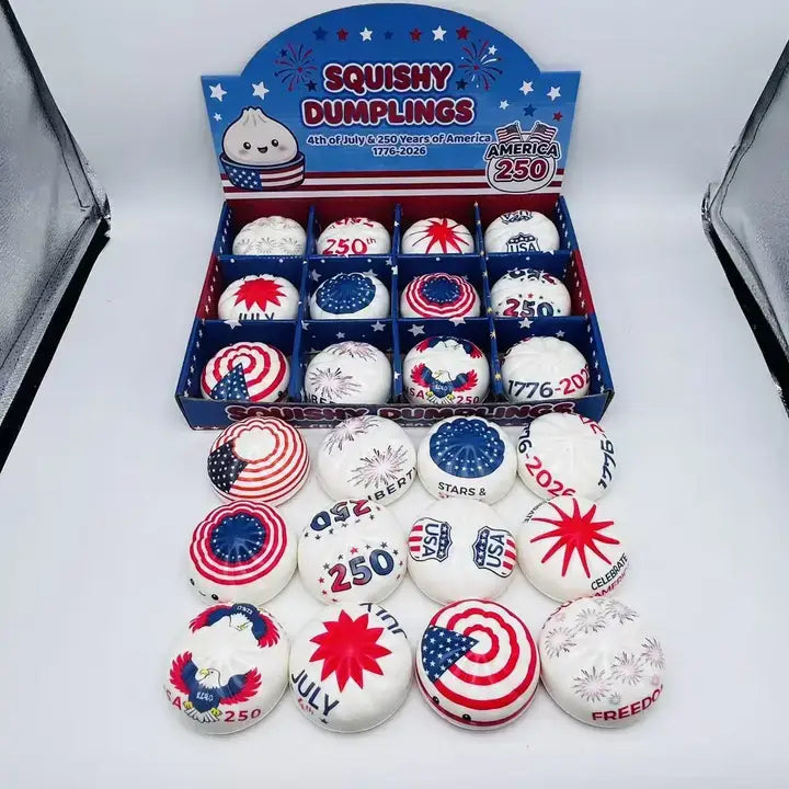 4th of July Dumpling Shape Squishy Stress Relief Toy
