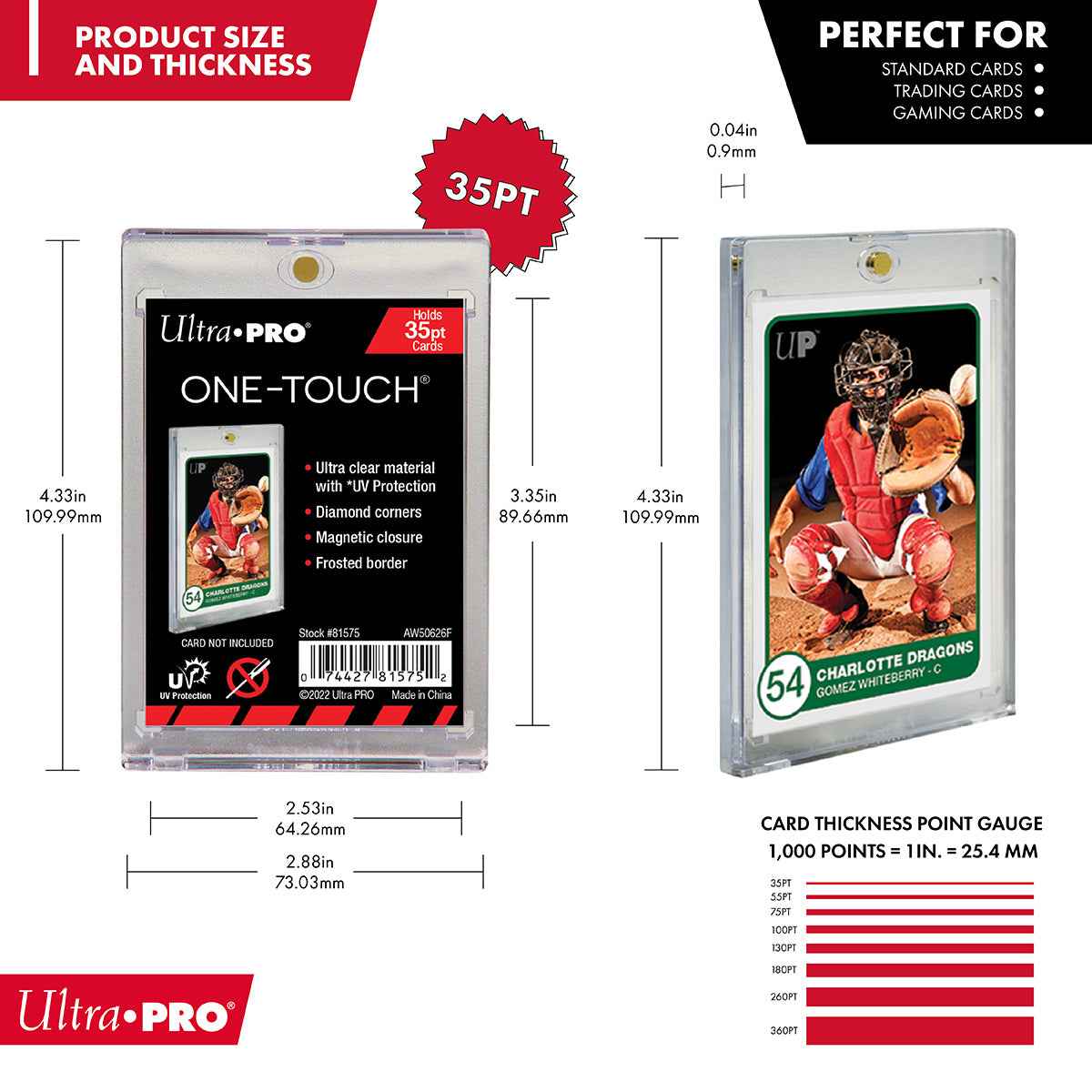 Ultra PRO 35PT UV ONE-TOUCH Magnetic Card Holder – product view 2