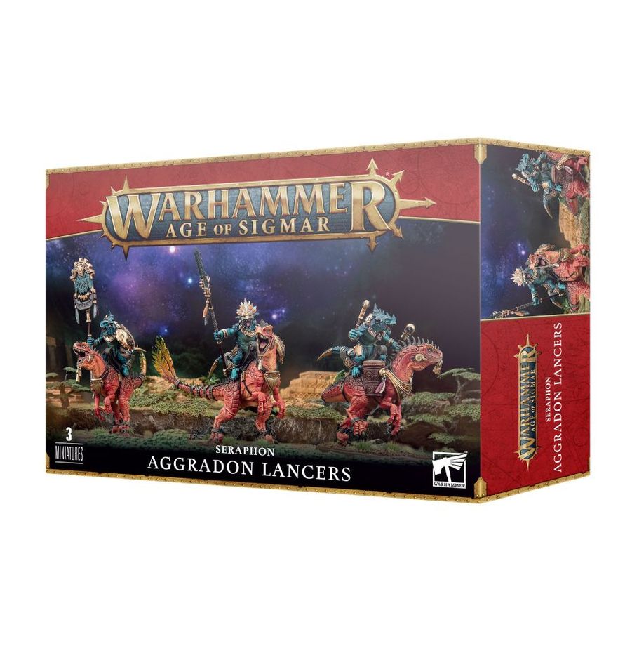 Warhammer Age of Sigmar: Seraphon - Aggradon Lancers - 3ct