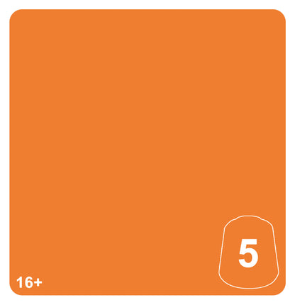Warhammer Tone Pro: Chotec Orange Tone 5 colour swatch