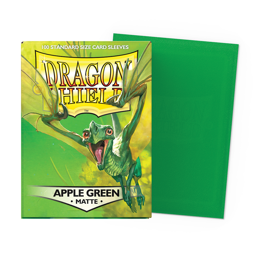 Dragon Shield Standard Matte Apple Green card sleeves 100 count