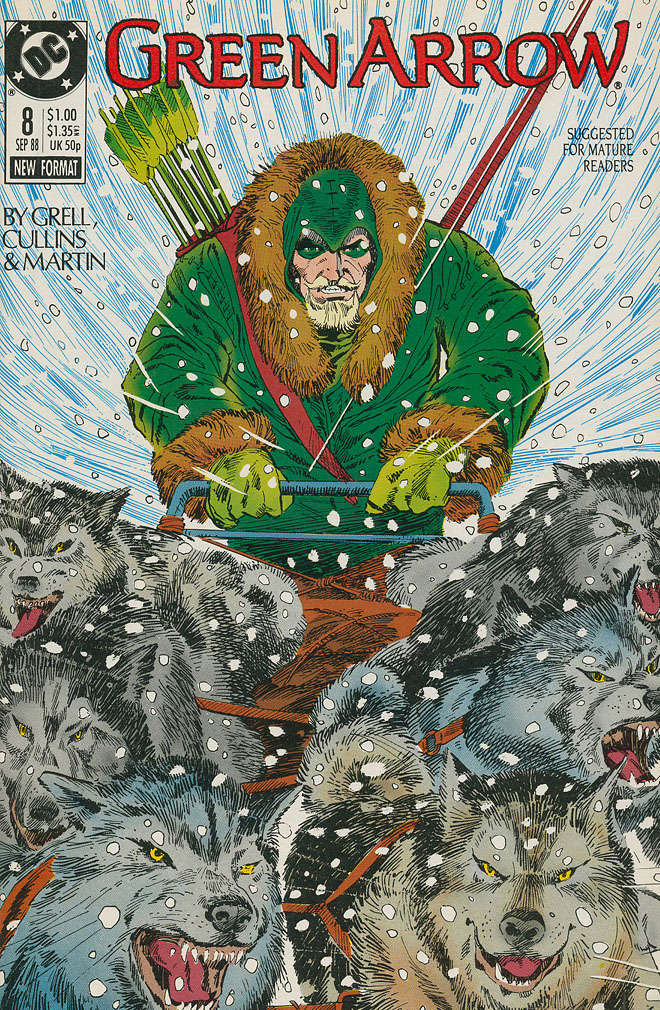 Green Arrow #8 comic book front cover — NM condition