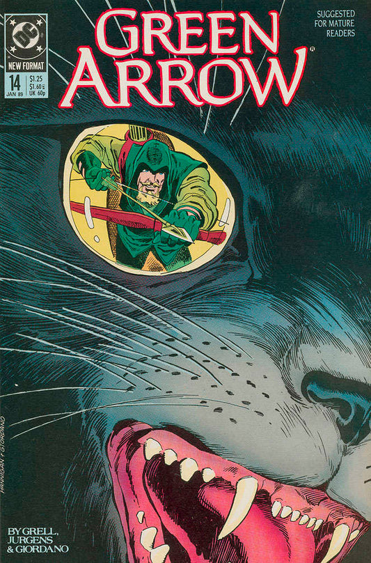 Green Arrow #14 comic book front cover — VF-NM condition