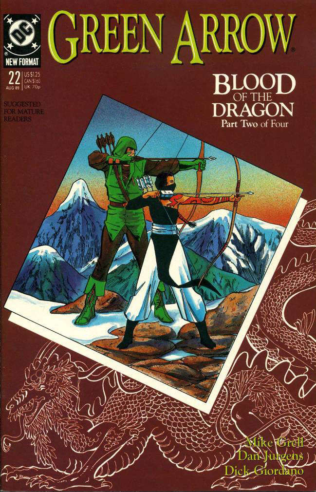 Green Arrow #22 comic book front cover — VF condition