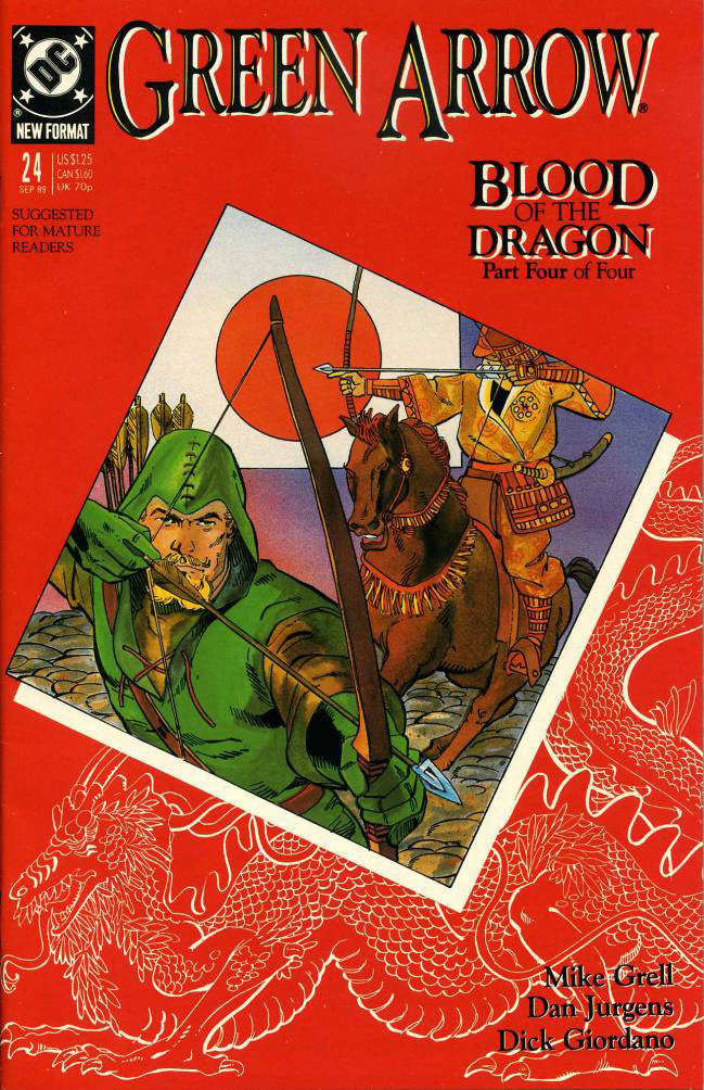 Green Arrow #24 comic book front cover — NM condition