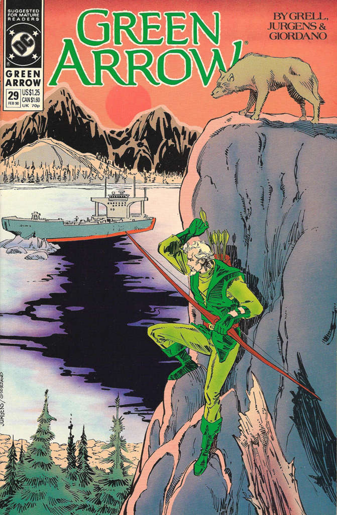 Green Arrow #29 comic book front cover — NM- condition