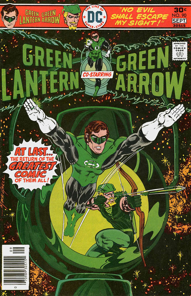 Green Lantern (2nd Series) #90 comic book front cover — VF-NM condition