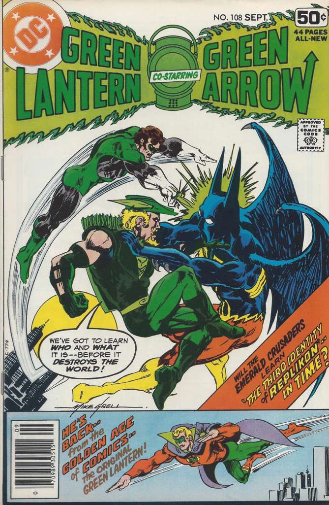 Green Lantern (2nd Series) #108 comic book front cover — VG condition
