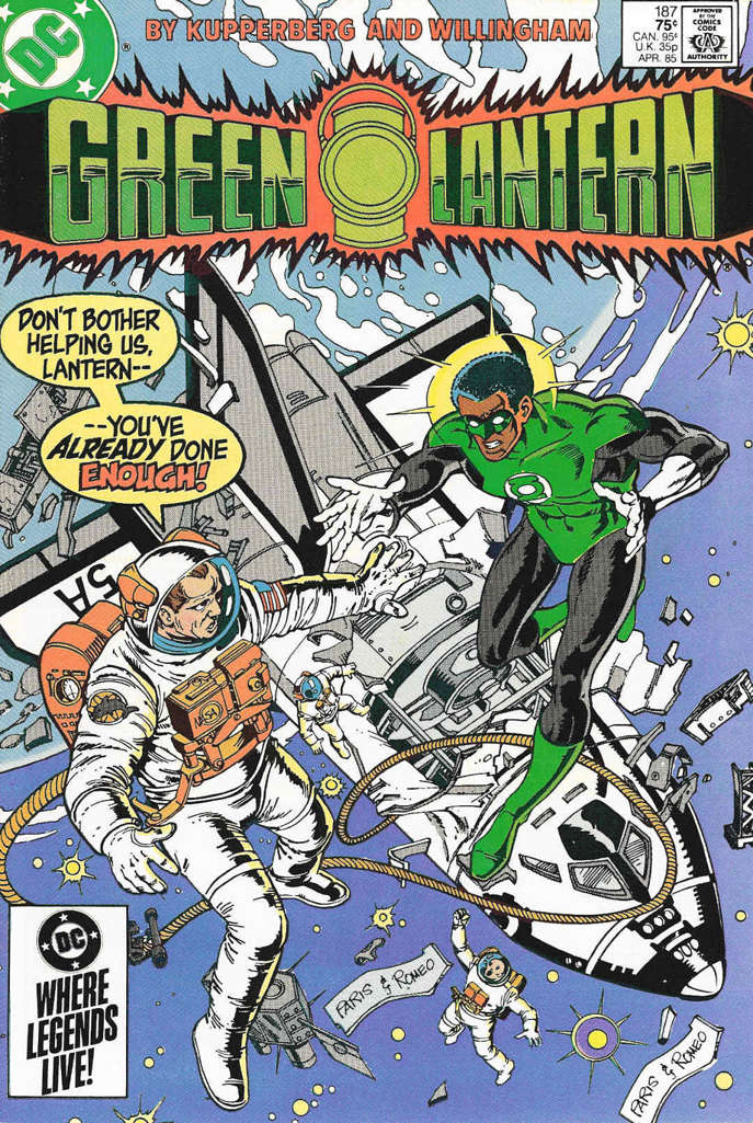 Green Lantern (2nd Series) #187 comic book front cover — VF condition