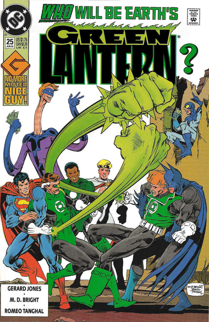Green Lantern (3rd Series) #25 comic book front cover — NM condition