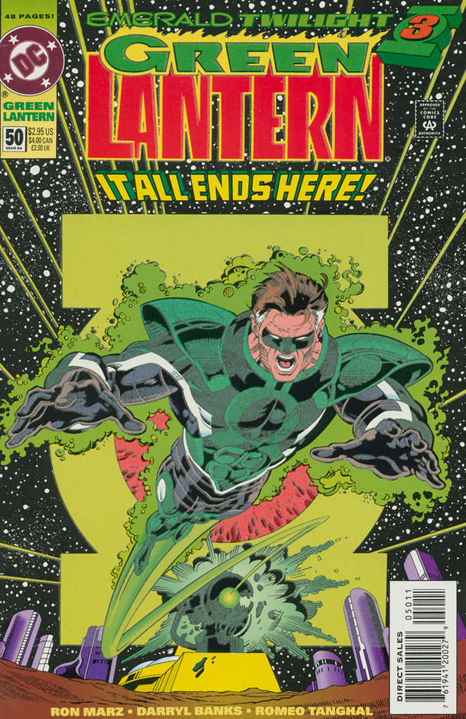 Green Lantern (3rd Series) #50 comic book front cover — NM condition