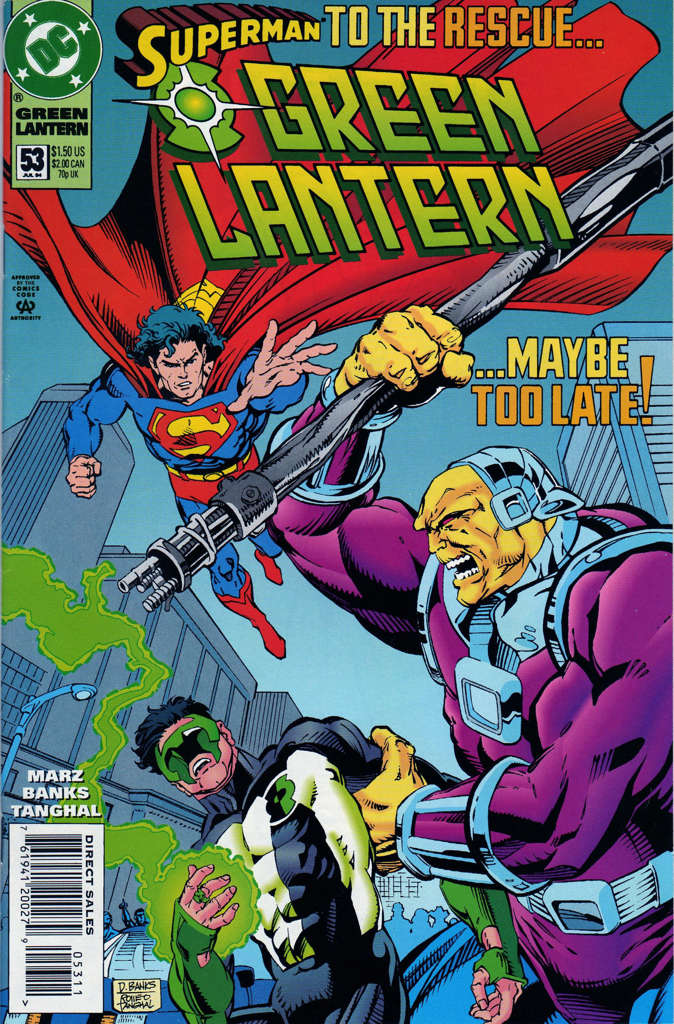 Green Lantern (3rd Series) #53 comic book front cover — NM condition