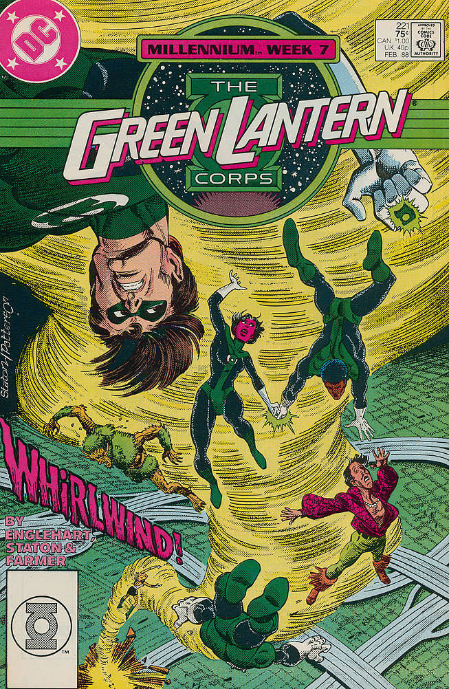 Green Lantern Corps, The #221 comic book front cover — VF condition