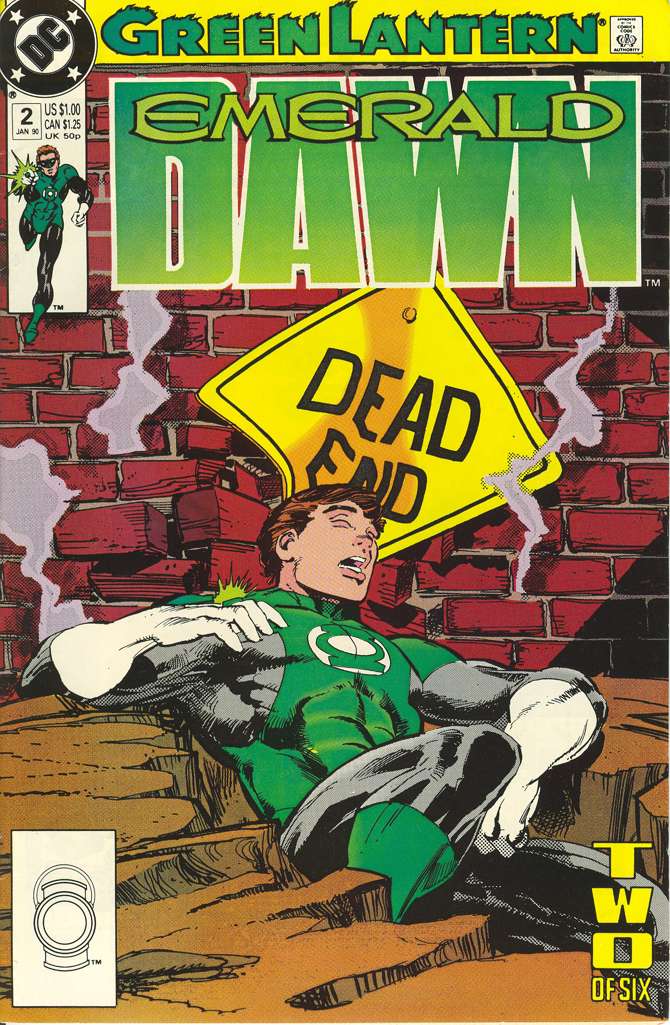 Green Lantern: Emerald Dawn #2 comic book front cover — VF-NM condition