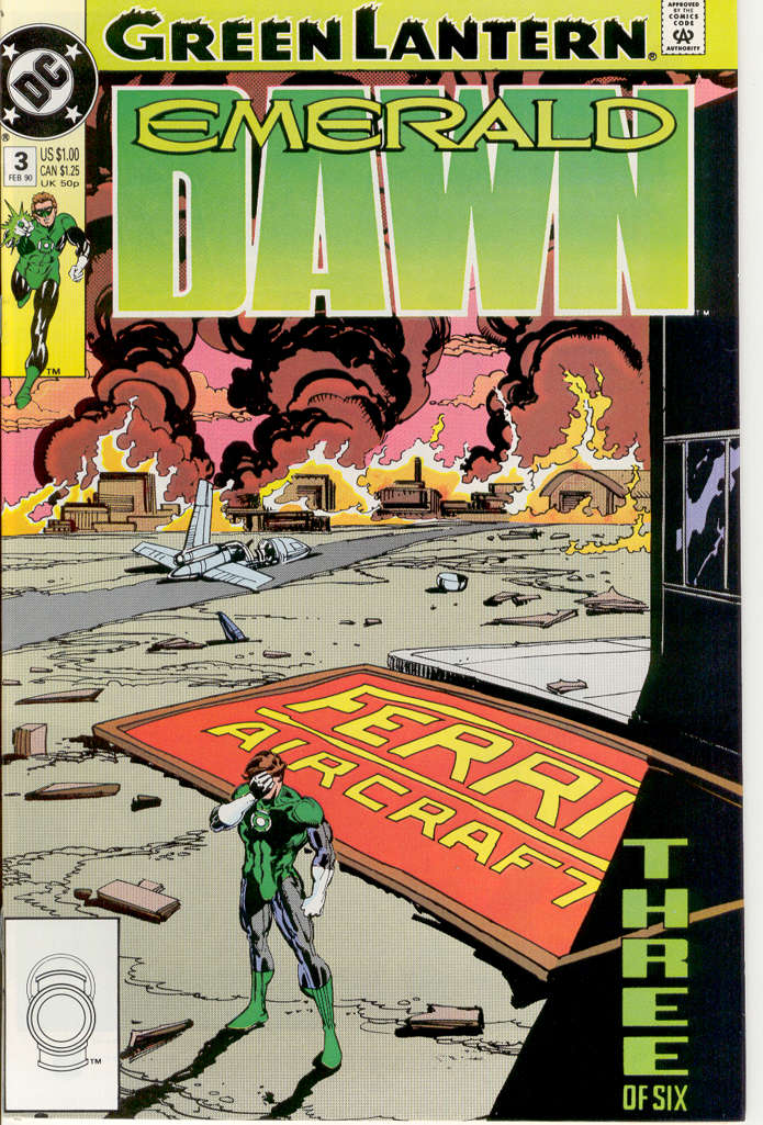 Green Lantern: Emerald Dawn #3 comic book front cover — VF-NM condition