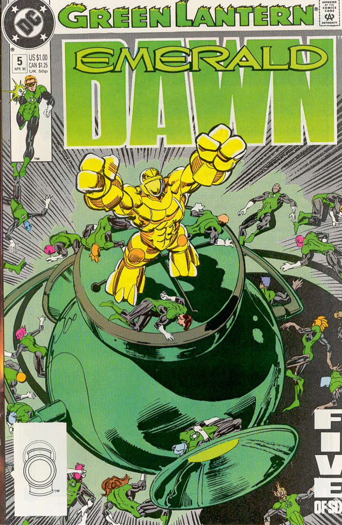 Green Lantern: Emerald Dawn #5 comic book front cover — VF-NM condition