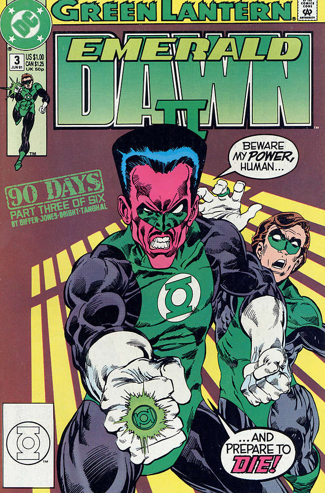 Green Lantern: Emerald Dawn II #3 comic book front cover — NM condition