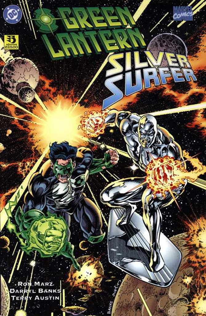 Green Lantern/Silver Surfer: Alianzas Impías #1 comic book front cover — NM- condition
