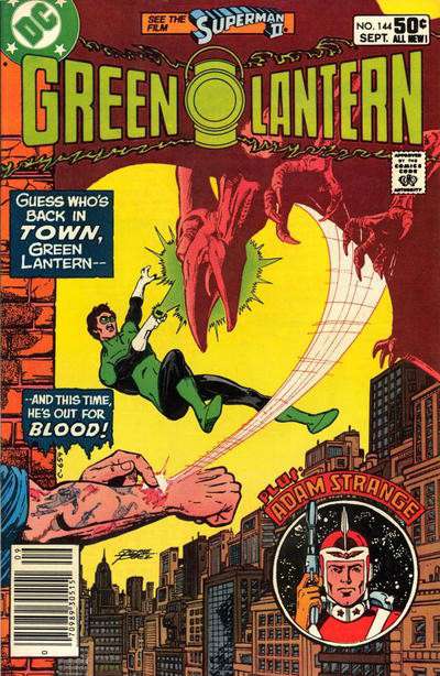 Green Lantern (2nd Series) #144 Newsstand Edition comic book front cover — VF condition