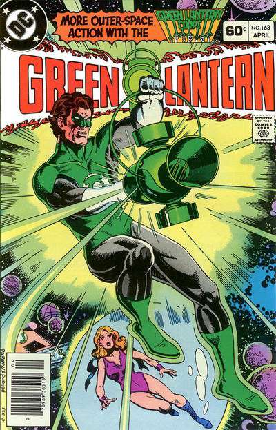 Green Lantern (2nd Series) #163 Newsstand Edition comic book front cover — VF condition