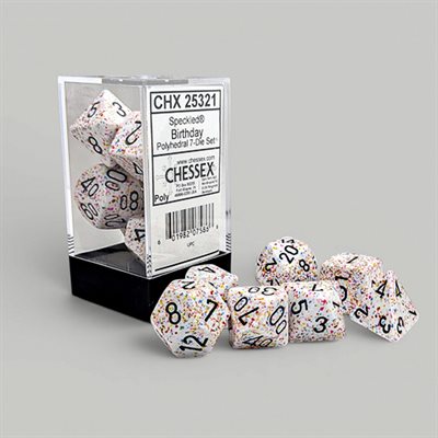 Chessex Speckled Polyhedral 7-Die Set - Birthday