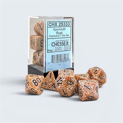 Chessex Speckled Polyhedral 7-Die Set - Rust