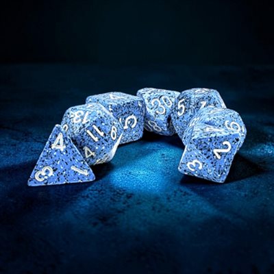 Chessex Speckled Polyhedral 7-Die Set - Ocean Stone