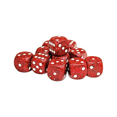 Chessex Speckled Lava Stone 16mm d6 Dice Block (12)