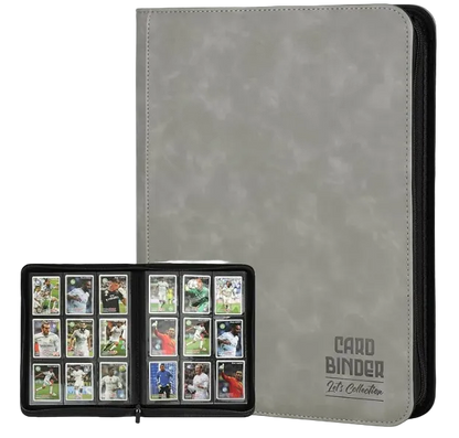Gray card binder