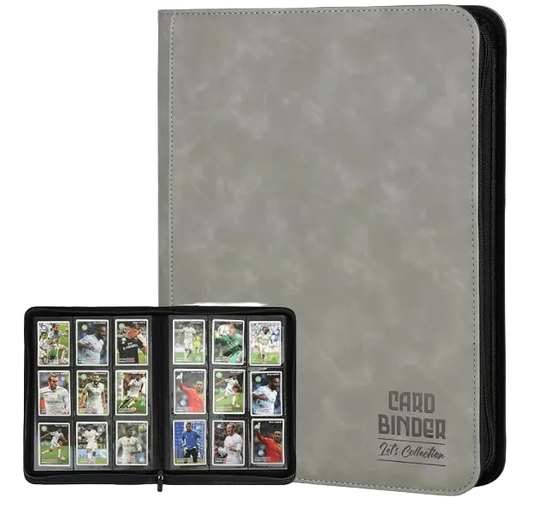 Gray card binder