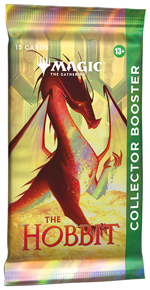 Magic: The Gathering The Hobbit Collector Booster loose foil pack with Smaug artwork