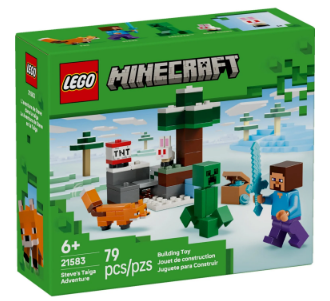 LEGO® Minecraft Steve's Taiga Adventure 21583 Building Set