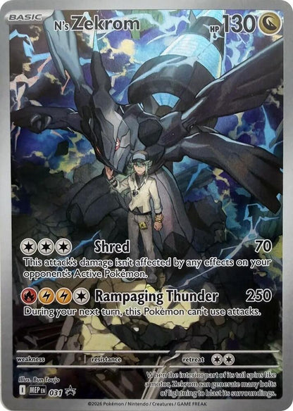 Pokémon TCG N’s Zekrom 031 Sealed Promo Card