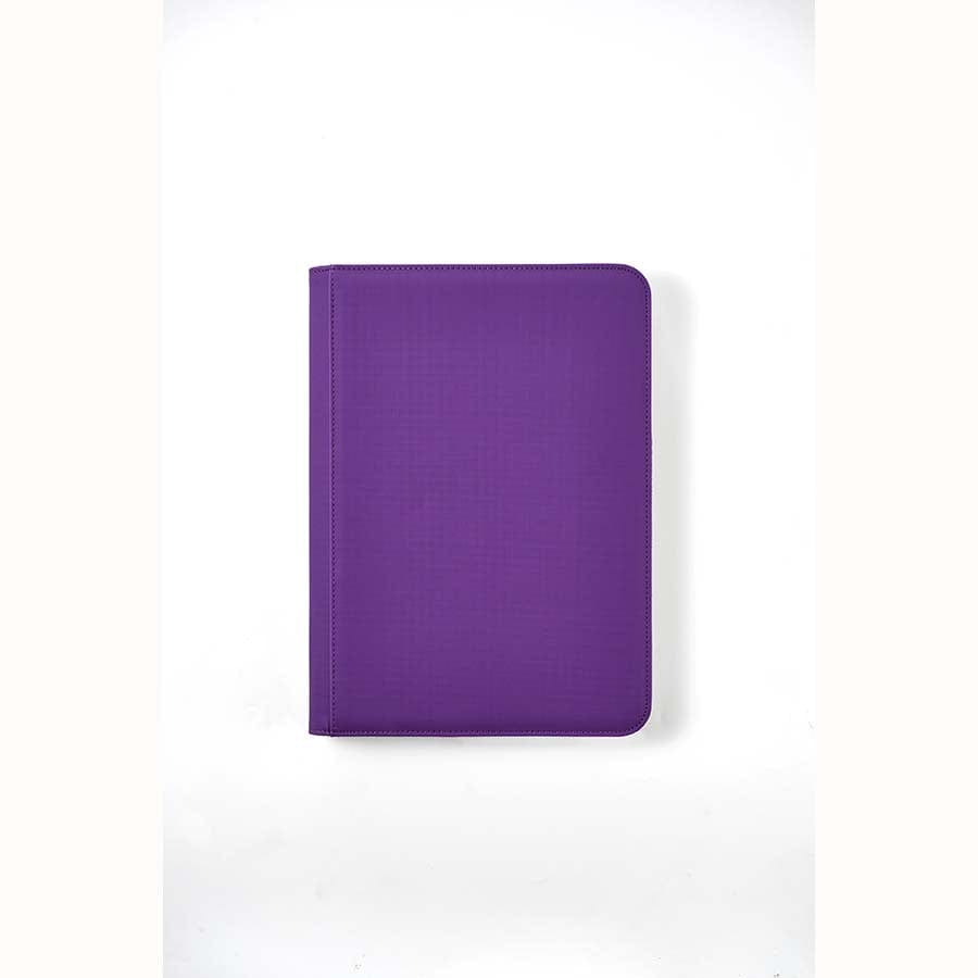 Purple Arcane Fortress solid-color 9-pocket zippered binder