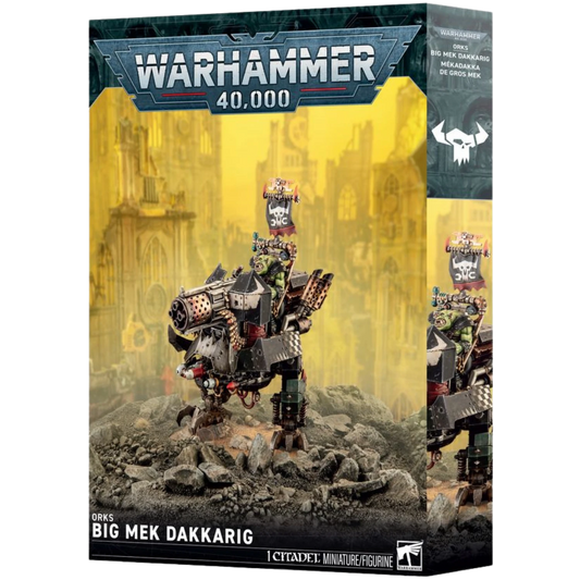 Warhammer 40,000 Orks Big Mek Dakkarig miniature box