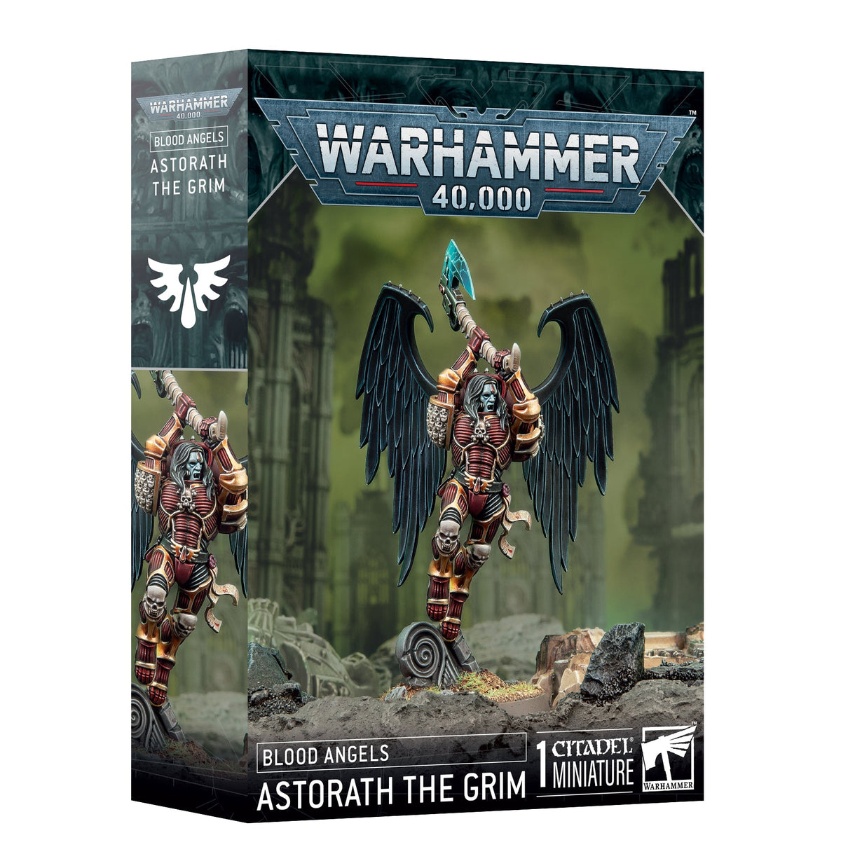 Warhammer 40,000 Blood Angels Astorath the Grim boxed miniature