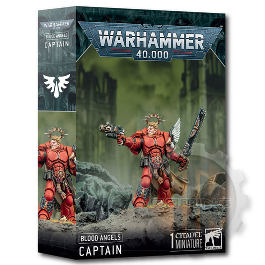 Warhammer 40,000 Blood Angels Captain boxed miniature