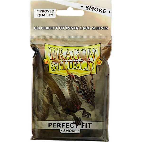 Dragon Shield Perfect Fit Standard Inner Sleeves — Clear/Smoke (100 Count)